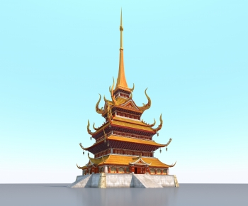 Southeast Asian Style Religious Architecture-ID:953053951