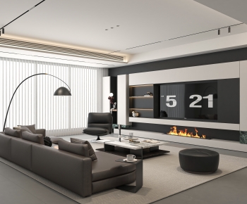 Modern A Living Room-ID:901097064