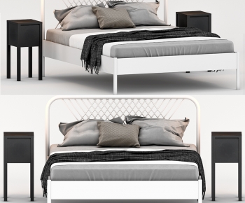 Modern Double Bed-ID:487241988