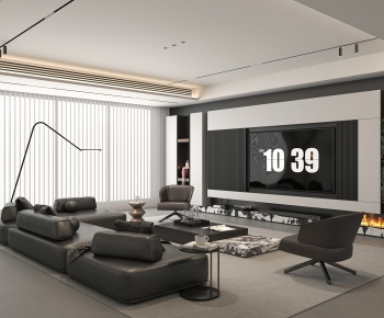 Modern A Living Room-ID:605374106