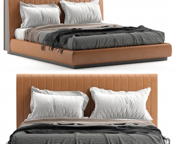 Modern Double Bed-ID:767644889