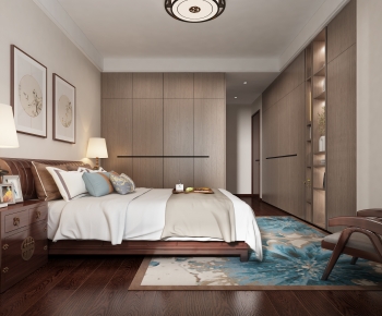 New Chinese Style Bedroom-ID:804761891