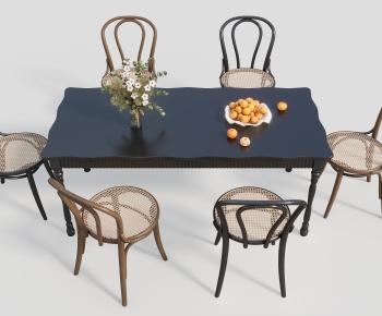 New Chinese Style Dining Table And Chairs-ID:788182975