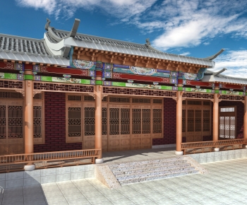 Chinese Style Ancient Architectural Buildings-ID:256953959