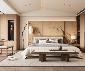 New Chinese Style Bedroom-ID:642163993