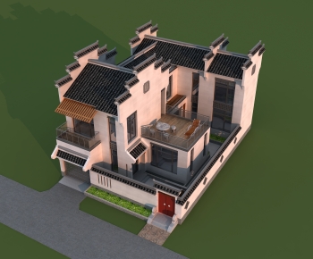 New Chinese Style Detached Villa-ID:536427023