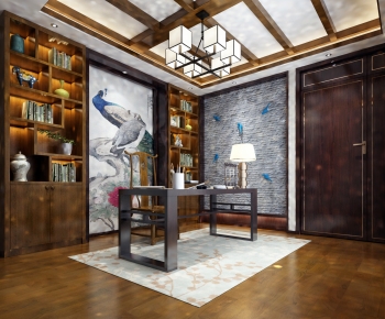 New Chinese Style Study Space-ID:437232977