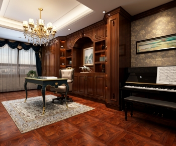 European Style Classical Style Study Space-ID:335319047