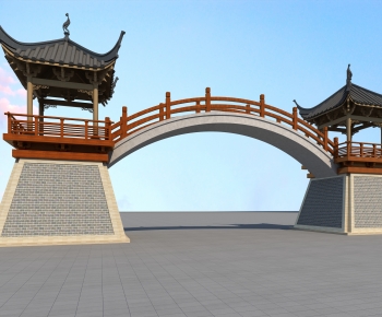 Chinese Style Ancient Architectural Buildings-ID:242680077