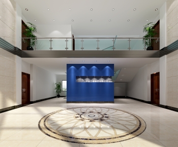 Modern Office Reception Desk-ID:977386002