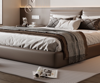 Modern Double Bed-ID:764472961