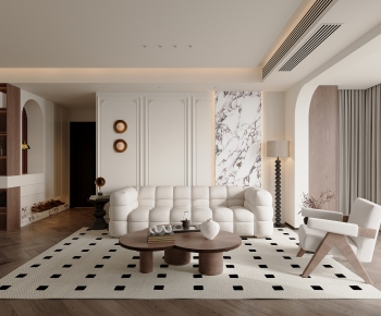 French Style A Living Room-ID:872504959