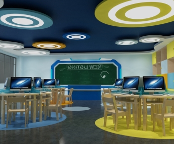 Modern School Classrooms-ID:484637985