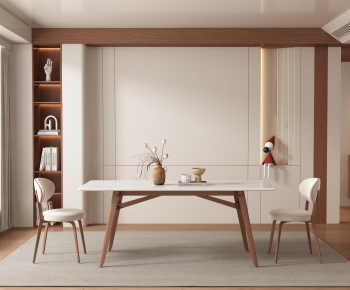 Wabi-sabi Style Dining Room-ID:613761902