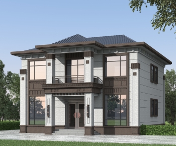 New Chinese Style Detached Villa-ID:764554022