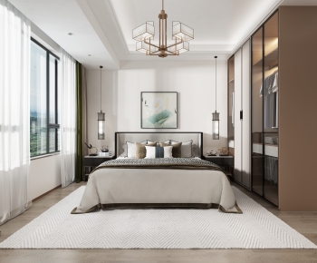 New Chinese Style Bedroom-ID:732144122