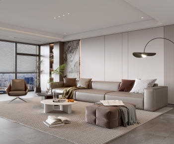 Modern A Living Room-ID:667871959