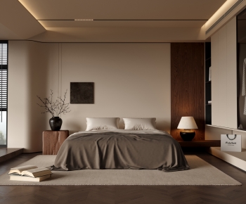 Wabi-sabi Style Bedroom-ID:676095019