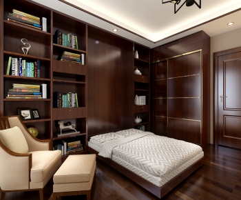 New Chinese Style Bedroom-ID:924693119