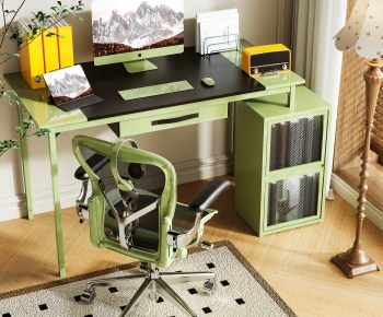 Modern Computer Desk And Chair-ID:935960055