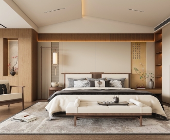 New Chinese Style Bedroom-ID:503125919