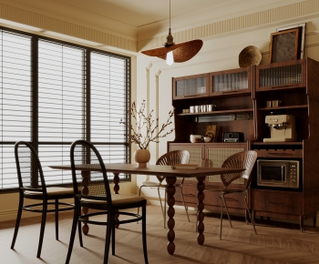 Wabi-sabi Style Dining Room-ID:490240105