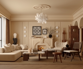 French Style A Living Room-ID:892168051