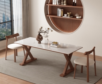 Wabi-sabi Style Dining Table And Chairs-ID:541229966