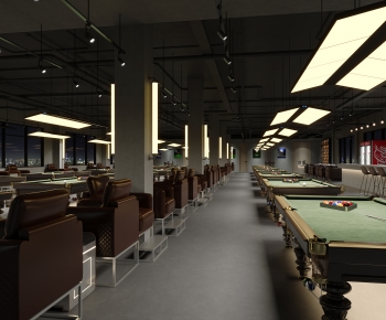 Industrial Style Billiard Room-ID:920792101