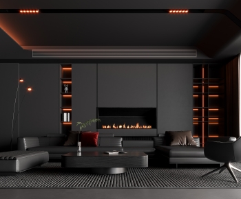 Modern A Living Room-ID:756115915