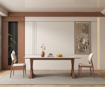 Wabi-sabi Style Dining Room-ID:612464905