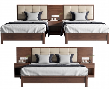 Modern Double Bed-ID:231564042