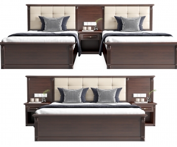 American Style Double Bed-ID:683920424