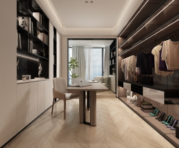 Modern Clothes Storage Area-ID:400904896