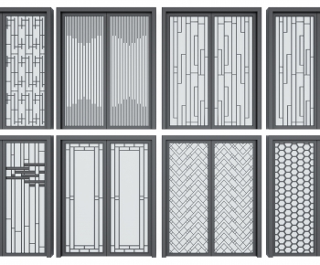 New Chinese Style Sliding Door-ID:328929904