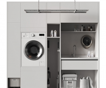 Modern Laundry Cabinet-ID:191342126