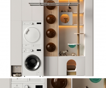 Modern Laundry Cabinet-ID:540047886