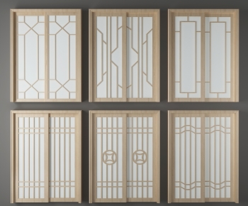 New Chinese Style Sliding Door-ID:755197052