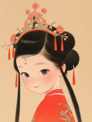 二次元卡通动漫可爱人物装饰画-ID:373305084