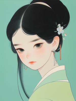 二次元卡通动漫可爱人物装饰画-ID:320197117