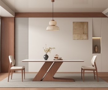 Wabi-sabi Style Dining Room-ID:146006118