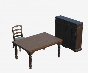 European Style Classical Style Dining Table And Chairs-ID:197438961