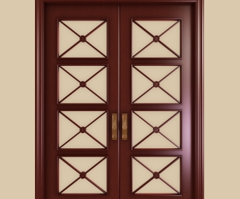 New Chinese Style Double Door-ID:514323007