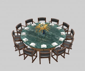 New Chinese Style Dining Table And Chairs-ID:205518011