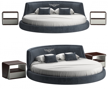 Modern Round Bed-ID:705961948