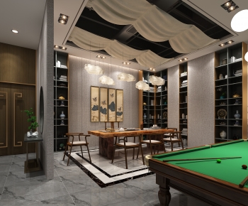 New Chinese Style Staff Recreation Room-ID:334005122