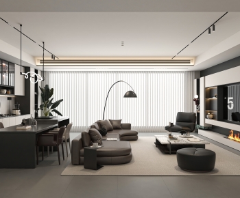 Modern A Living Room-ID:229516988