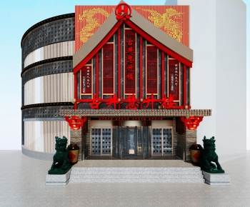 New Chinese Style Facade Element-ID:700380852