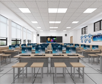 Modern School Classrooms-ID:615310912