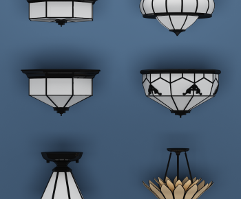 New Chinese Style Ceiling Ceiling Lamp-ID:973933943